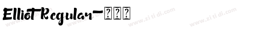 Elliot Regular字体转换